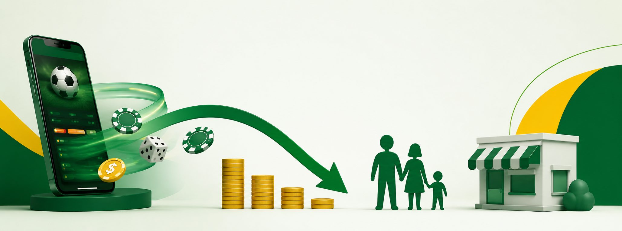 Bilhões destinados às bets pressionam a renda das famílias e o consumo local